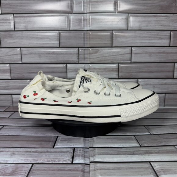 Converse Shoes - Converse All Star Women's White /Red Cherries Shoreline Sneakers Size 7.5-NEW